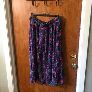 Aliceblue Pleated Skirt